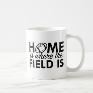Zuhause ist dort, wo das Feld ist Kaffeetasse