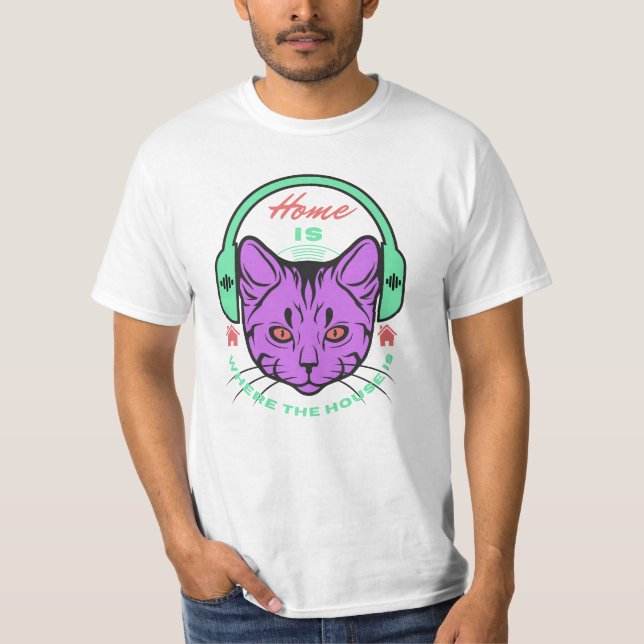 Zuhause ist dort, wo das Haus T-Shirt ist (Vorderseite)