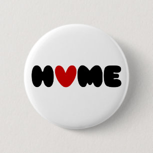 Zuhause ist dort, wo das Herz ist Button