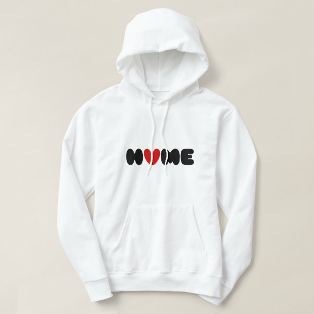 Zuhause ist dort, wo das Herz ist Hoodie (Design vorne)