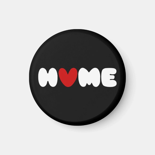 Zuhause ist dort, wo das Herz ist Magnet (Vorne)