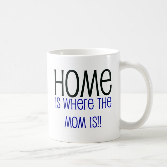 Zuhause ist dort, wo die Mama ist Kaffeetasse (Rechts)