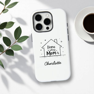 Zuhause ist dort, wo Mama ist   Niedliche einfache iPhone 16 Pro Hülle