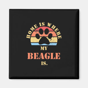 Zuhause ist dort, wo mein Beagle Hund ist Magnet
