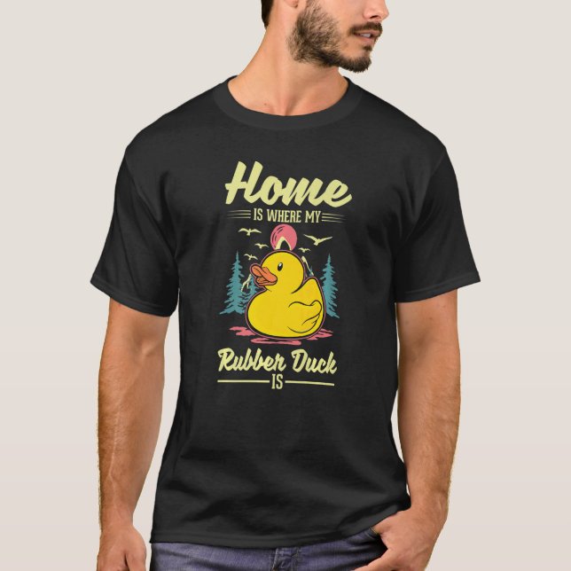 Zuhause ist dort, wo meine Gummiherde aus Gummi is T-Shirt (Vorderseite)