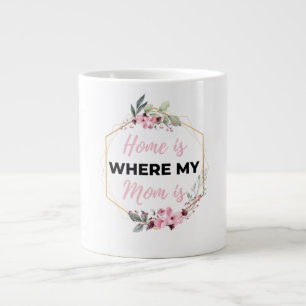 Zuhause ist dort, wo meine Mama schwarz ist Jumbo-Tasse