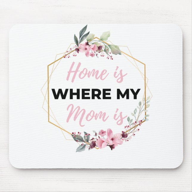 Zuhause ist dort, wo meine Mama schwarz ist Mousepad (Vorne)