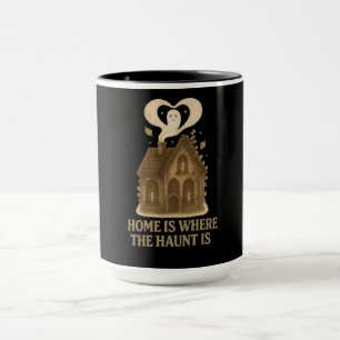 Zuhause ist dort, wo Niedliche Halloween-Kunst ver Tasse