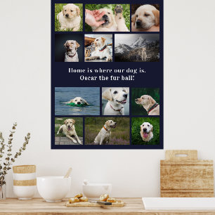 Zuhause ist dort, wo unser Hund ist Poster