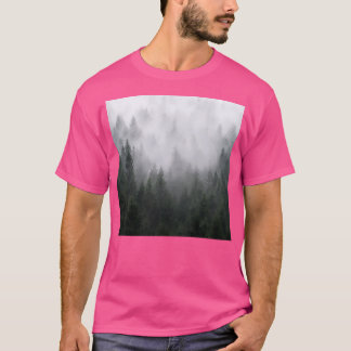 Zuhause ist ein Gefühl-Misty Retro Fall Wilderness T-Shirt