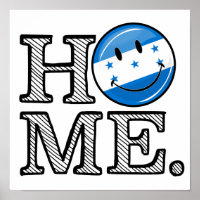 Zuhause ist Honduras lächelnd Flag Housewarming