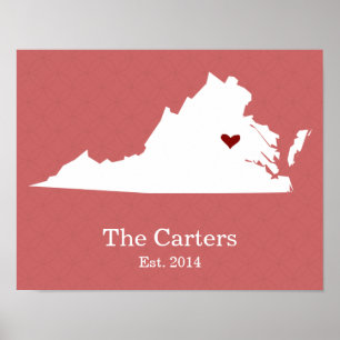 Zuhause ist Ihr Herz - Virginia Poster