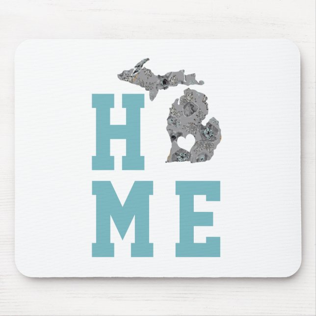 Zuhause ist Michigan der Staat der Großen Seen Mousepad (Vorne)