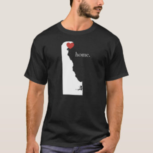 Zuhause ist, wo das Herz ist - Delaware T-Shirt