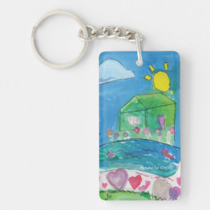 Zuhause ist, wo das Herz ist - KidsArt für CHOC Schlüsselanhänger