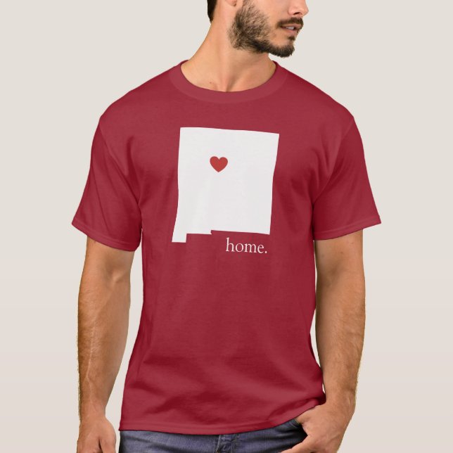 Zuhause ist, wo das Herz ist - New-Mexiko T-Shirt (Vorderseite)
