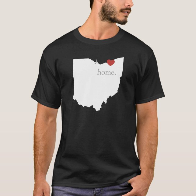 Zuhause ist, wo das Herz ist - Ohio T-Shirt (Vorderseite)