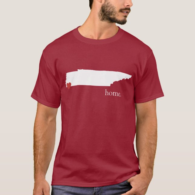 Zuhause ist, wo das Herz ist - Tennessee T-Shirt (Vorderseite)