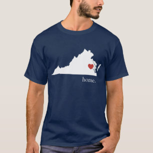 Zuhause ist, wo das Herz ist - Virginia T-Shirt
