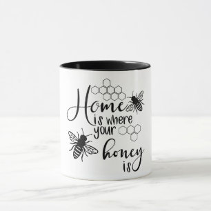 Zuhause ist, wo dein Honig ist Tasse