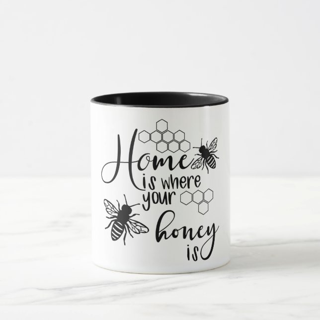 Zuhause ist, wo dein Honig ist Tasse (Zentrum)