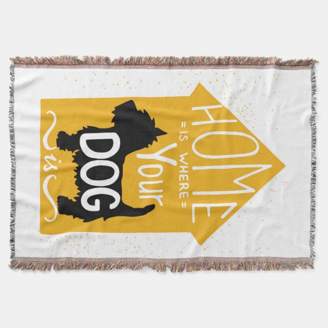 Zuhause ist, wo der Hund ist Decke (Vorderseite)