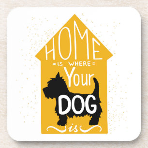 Zuhause ist, wo der Hund ist Untersetzer