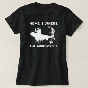 Zuhause ist, wo die Pfeile fliegen   Mama T-Shirt