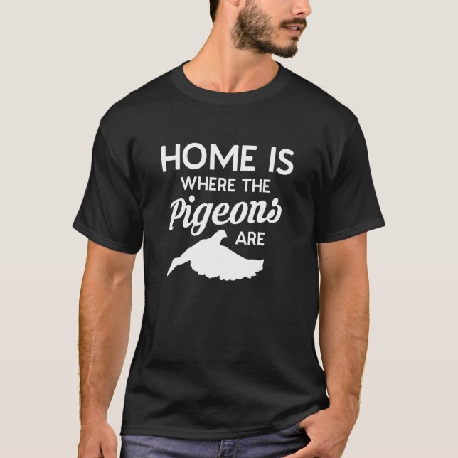 Zuhause ist, wo die Tauben sind Tiere Dovecote Bre T-Shirt (Vorderseite)