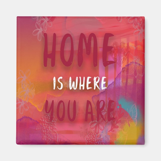 Zuhause ist, wo du magnet (Vorne)