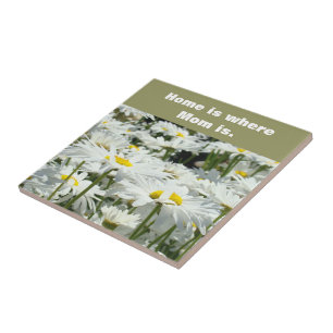 Zuhause ist, wo Mama ist Fliesen Kunst Florale Dai