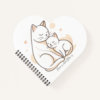 Zuhause ist, wo Mama ist - Mutterkatze und Kätzche Notizbuch