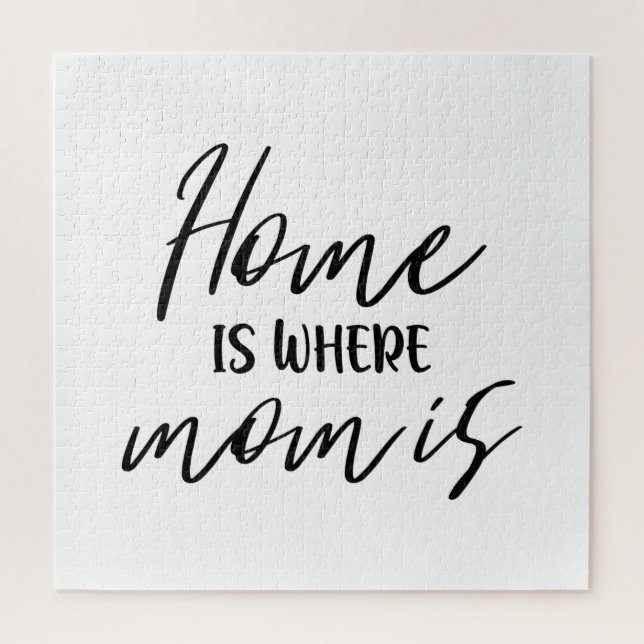 Zuhause ist, wo Mama ist Typografie Zitat Sweet Mo (Vertikal)