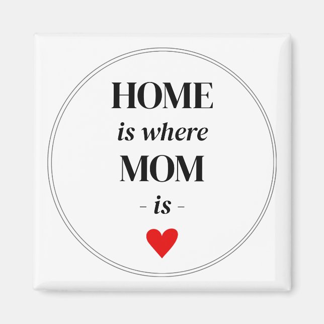 Zuhause ist, wo Mama Magnet Simple Niedlich Gift i (Vorne)
