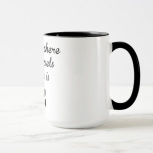 Zuhause ist, wo mein Brüssel Griffon ist Tasse