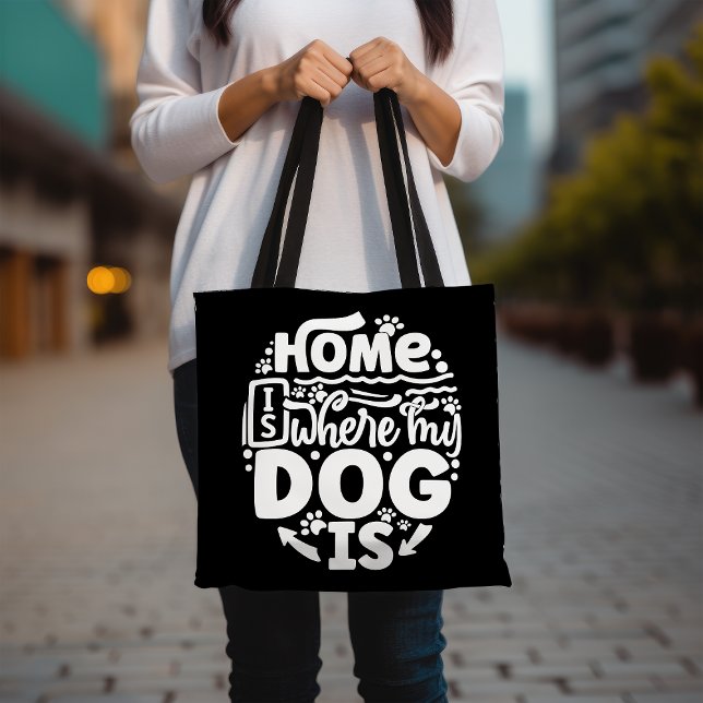 Zuhause ist, wo mein Hund Tote Tasche ist, Hund Lo (Von Creator hochgeladen)