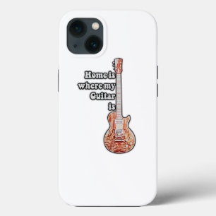 Zuhause ist, wo meine Gitarre ist. Vintage braune Case-Mate iPhone Hülle