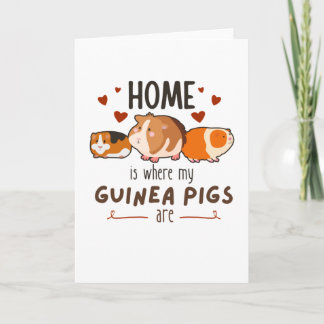 Zuhause ist, wo meine Guinea Schweine sind Karte