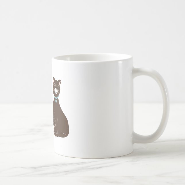 Zuhause ist, wo meine Katze ist Kaffeetasse (Rechts)