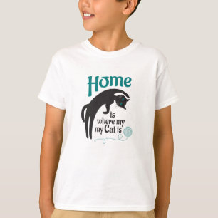 Zuhause ist, wo meine Katze ist T-Shirt