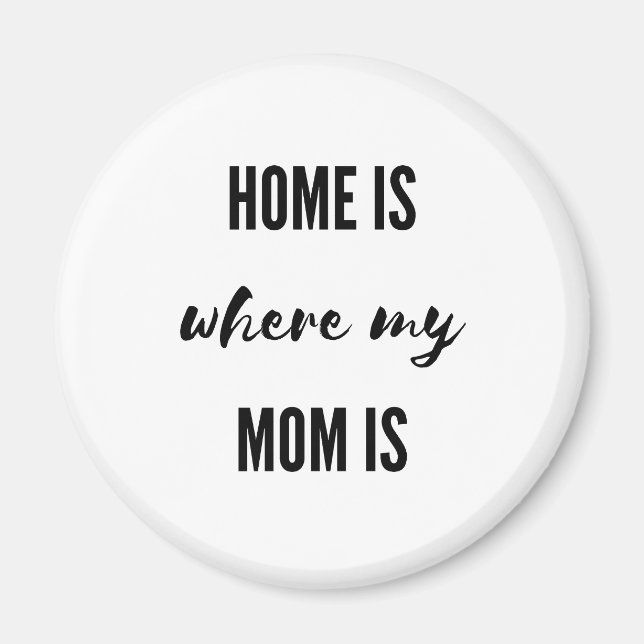 ZUHAUSE ist, wo meine MAMA ist Magnet (Vorne)