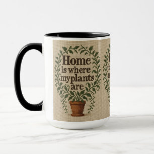 Zuhause ist, wo meine Pflanze Premium-Tasse sind Tasse