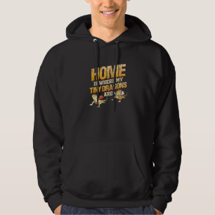 Zuhause ist, wo meine winzigen Drachen gebärdet si Hoodie