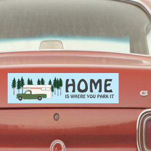 ZUHAUSE IST, WO SIE PARKEN IT LKW-Camper RVing Autoaufkleber