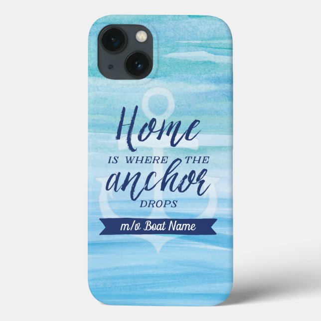 Zuhause ist, wohin der Anker fällt Case-Mate iPhone Hülle (Rückseite)