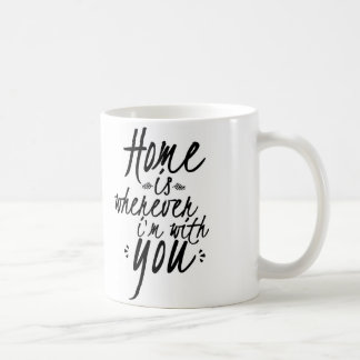 Zuhause ist, wohin ich mit Ihnen Tasse bin