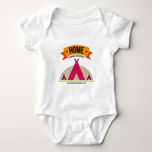 Zuhause ist, wohin Sie es… werfen Baby Strampler