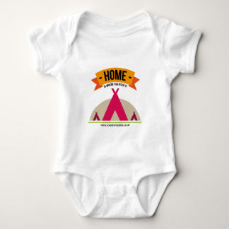 Zuhause ist, wohin Sie es… werfen Baby Strampler