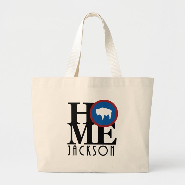 ZUHAUSE JacksonWY Jumbo Stoffbeutel (Vorne)