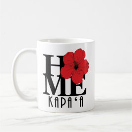 ZUHAUSE Kapa`a Hawaii Roter Hibiskus 11oz Kaffeetasse
